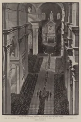 El Funeral de Sir John Everett Millais, PRA, en la Catedral de San Pablo
